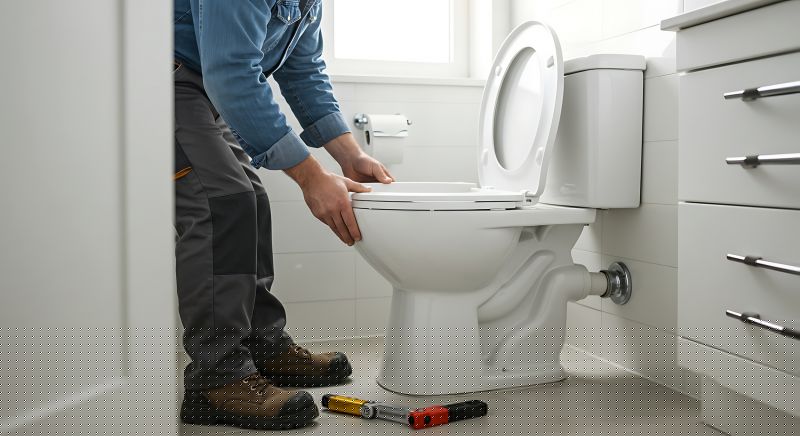 Toilet Lid Installation